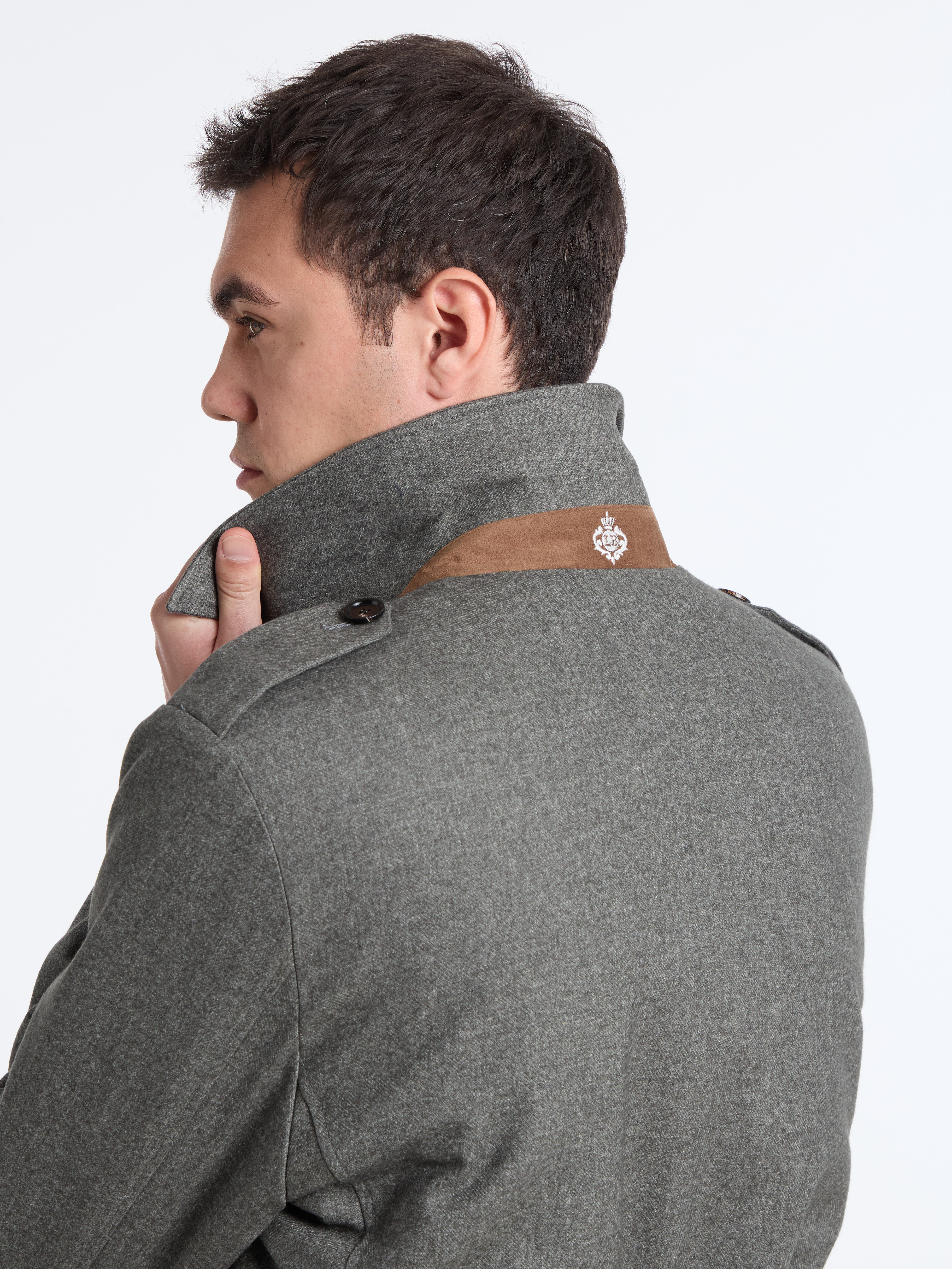 LINED FIELD JACKET - GREEN - LUIGI BORRELLI - NAPOLI - Luigi